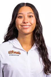 Champaign, IL - August 25, 2024 - Illinois Women's Gymnast Ashlyn Doyle headshot taken during 2024 Olympic Sports Headshot Day at Bielfeldt Athletics Administration Building in Champaign, IL. (Photo By Kevin Snyder/Illinois Athletics)