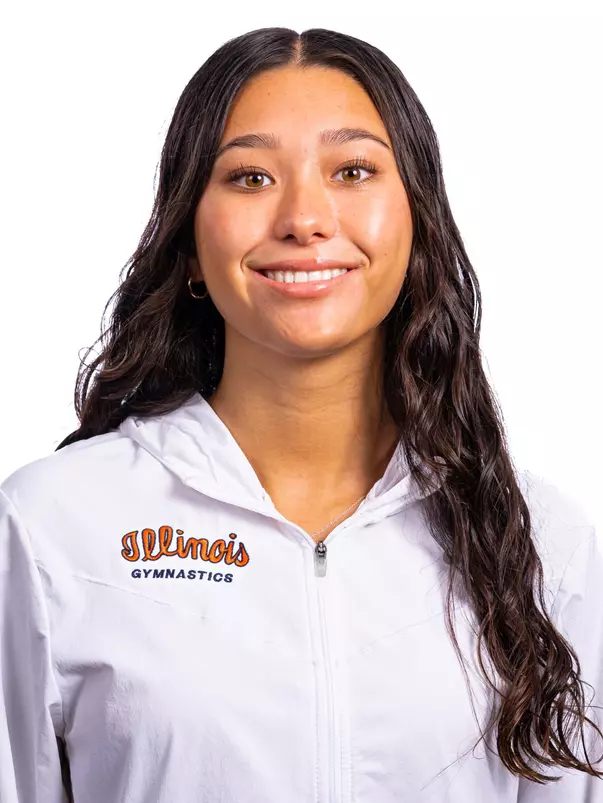Champaign, IL - August 25, 2024 - Illinois Women's Gymnast Ashlyn Doyle headshot taken during 2024 Olympic Sports Headshot Day at Bielfeldt Athletics Administration Building in Champaign, IL. (Photo By Kevin Snyder/Illinois Athletics)