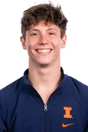 Champaign, IL - August 25, 2024 - Illinois Men's Gymnast Will Hauke headshot taken during 2024 Olympic Sports Headshot Day at Bielfeldt Athletics Administration Building in Champaign, IL. (Photo By Kevin Snyder/Illinois Athletics)