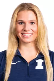Champaign, IL - August 25, 2024 - Illinois Women's Tennis Player Megan Heuser headshot taken during 2024 Olympic Sports Headshot Day at Bielfeldt Athletics Administration Building in Champaign, IL. (Photo By Kevin Snyder/Illinois Athletics)