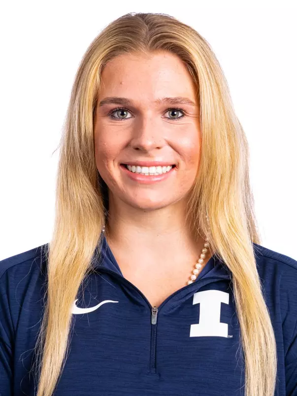 Champaign, IL - August 25, 2024 - Illinois Women's Tennis Player Megan Heuser headshot taken during 2024 Olympic Sports Headshot Day at Bielfeldt Athletics Administration Building in Champaign, IL. (Photo By Kevin Snyder/Illinois Athletics)