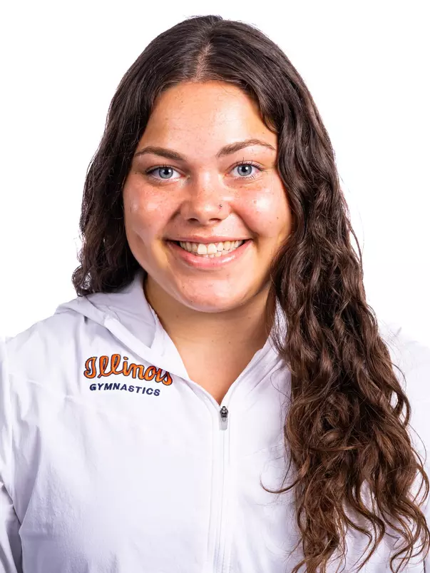 Champaign, IL - August 25, 2024 - Illinois Women's Gymnast Tali Joelson headshot taken during 2024 Olympic Sports Headshot Day at Bielfeldt Athletics Administration Building in Champaign, IL. (Photo By Kevin Snyder/Illinois Athletics)