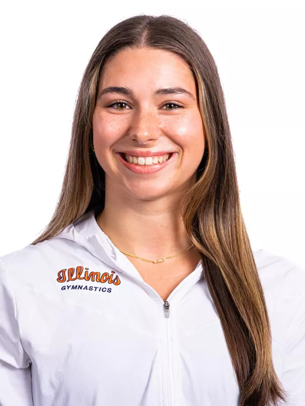 Champaign, IL - August 25, 2024 - Illinois Women's Gymnast Eden King headshot taken during 2024 Olympic Sports Headshot Day at Bielfeldt Athletics Administration Building in Champaign, IL. (Photo By Kevin Snyder/Illinois Athletics)