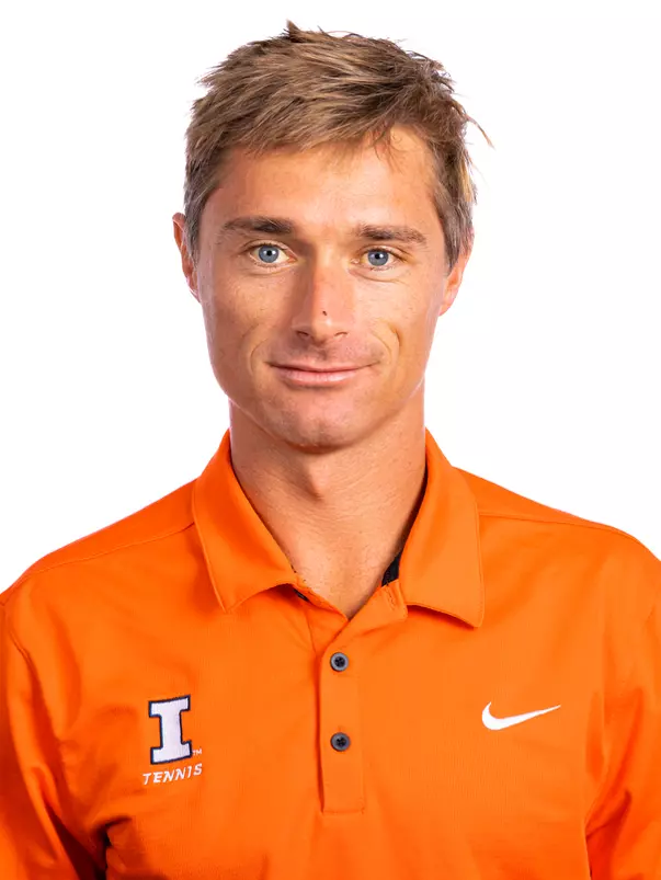 Champaign, IL - August 25, 2024 - Illinois Assistant Coach Tim Kopinski headshot taken during 2024 Olympic Sports Headshot Day at Bielfeldt Athletics Administration Building in Champaign, IL. (Photo By Kevin Snyder/Illinois Athletics)