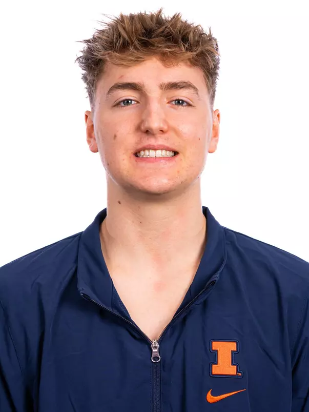 Champaign, IL - August 25, 2024 - Illinois Men's Gymnast Kyle Mayotte headshot taken during 2024 Olympic Sports Headshot Day at Bielfeldt Athletics Administration Building in Champaign, IL. (Photo By Kevin Snyder/Illinois Athletics)