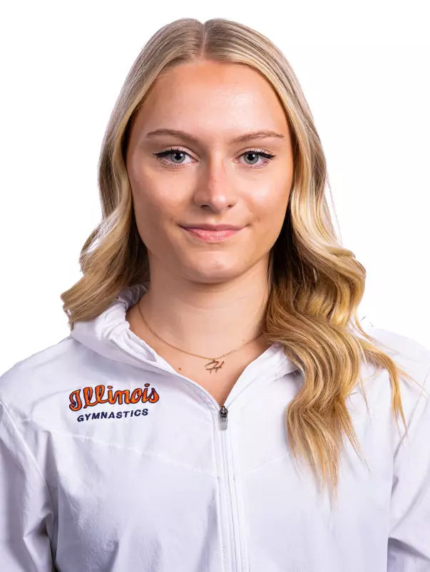 Champaign, IL - August 25, 2024 - Illinois Women's Gymnast Emmalise Nock headshot taken during 2024 Olympic Sports Headshot Day at Bielfeldt Athletics Administration Building in Champaign, IL. (Photo By Kevin Snyder/Illinois Athletics)