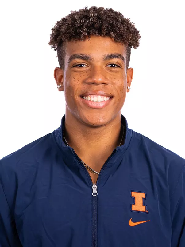 Champaign, IL - August 25, 2024 - Illinois Men's Gymnast Sam Phillips headshot taken during 2024 Olympic Sports Headshot Day at Bielfeldt Athletics Administration Building in Champaign, IL. (Photo By Kevin Snyder/Illinois Athletics)