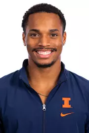 Champaign, IL - August 25, 2024 - Illinois Men's Gymnast Amari Sewell headshot taken during 2024 Olympic Sports Headshot Day at Bielfeldt Athletics Administration Building in Champaign, IL. (Photo By Kevin Snyder/Illinois Athletics)