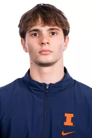 Champaign, IL - August 25, 2024 - Illinois Men's Gymnast Alex Tapanes headshot taken during 2024 Olympic Sports Headshot Day at Bielfeldt Athletics Administration Building in Champaign, IL. (Photo By Kevin Snyder/Illinois Athletics)