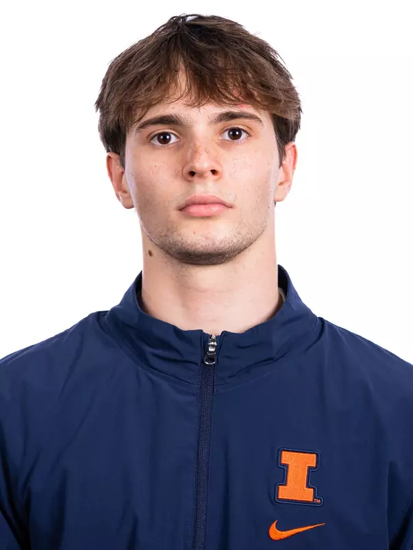 Champaign, IL - August 25, 2024 - Illinois Men's Gymnast Alex Tapanes headshot taken during 2024 Olympic Sports Headshot Day at Bielfeldt Athletics Administration Building in Champaign, IL. (Photo By Kevin Snyder/Illinois Athletics)