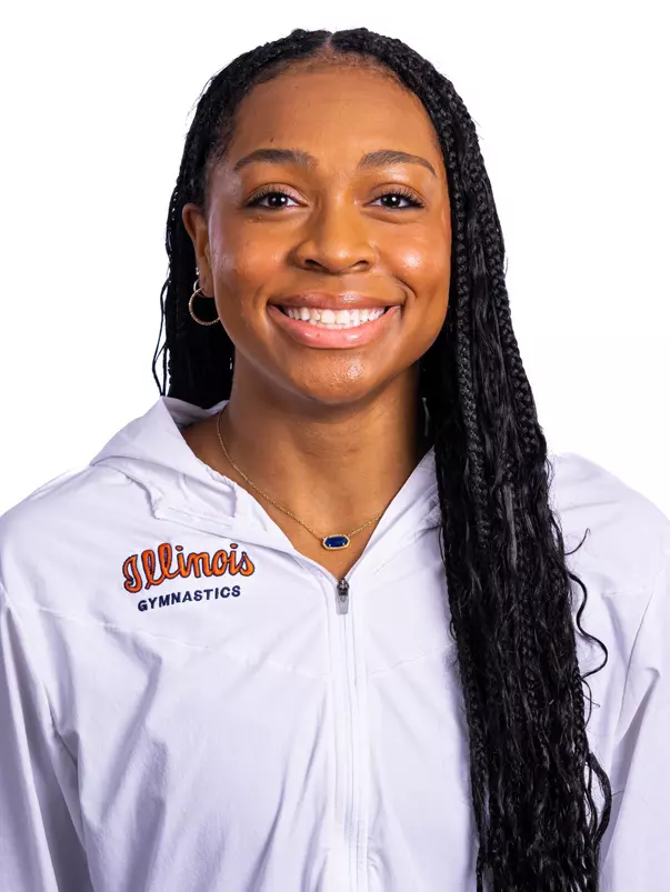 Champaign, IL - August 25, 2024 - Illinois Women's Gymnast Arielle Ward headshot taken during 2024 Olympic Sports Headshot Day at Bielfeldt Athletics Administration Building in Champaign, IL. (Photo By Kevin Snyder/Illinois Athletics)