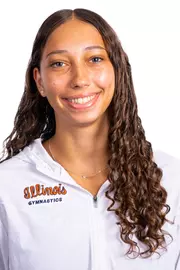 Champaign, IL - August 25, 2024 - Illinois Women's Gymnast Emma White headshot taken during 2024 Olympic Sports Headshot Day at Bielfeldt Athletics Administration Building in Champaign, IL. (Photo By Kevin Snyder/Illinois Athletics)