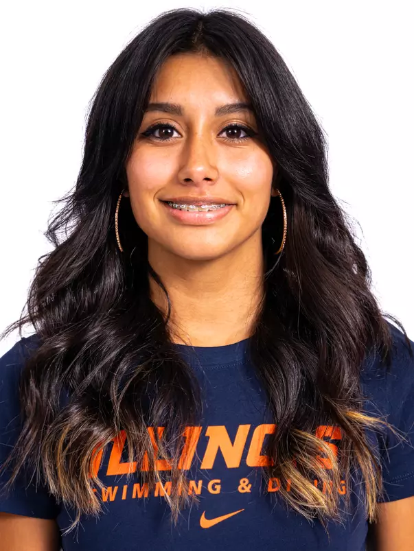Champaign, Il - September 02, 2024 - Illinois Swimmer Kayla Duran headshot taken during 2024-2025 Swim and Dive Production Day at Fighting Illini Center for Excellence in Champaign, Il. (Photo By Kevin Snyder/Illinois Athletics)