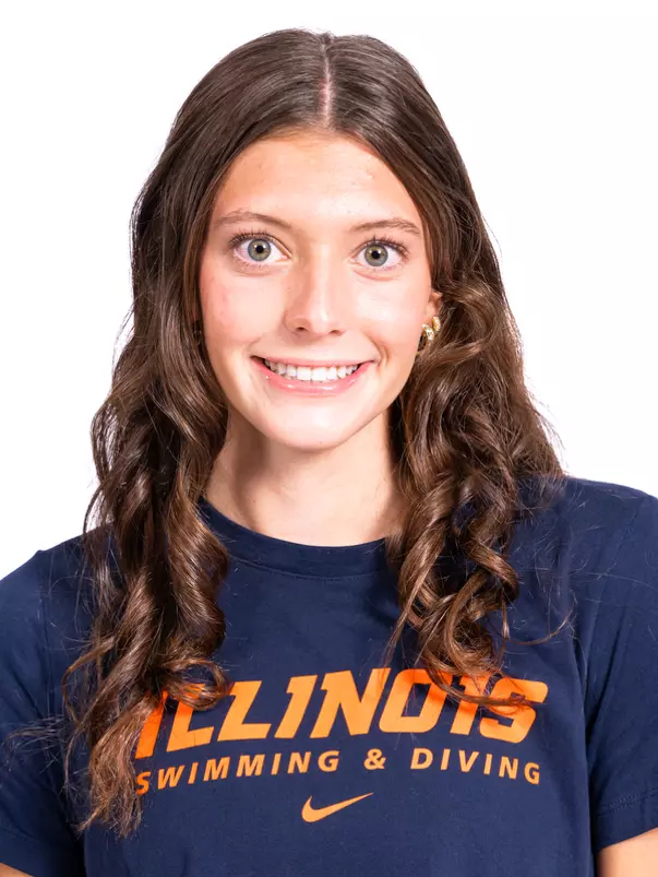 Champaign, Il - September 02, 2024 - Illinois Swimmer Taylor Judas headshot taken during 2024-2025 Swim and Dive Production Day at Fighting Illini Center for Excellence in Champaign, Il. (Photo By Kevin Snyder/Illinois Athletics)