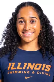 Champaign, Il - September 02, 2024 - Illinois Swimmer Abby Ninan headshot taken during 2024-2025 Swim and Dive Production Day at Fighting Illini Center for Excellence in Champaign, Il. (Photo By Kevin Snyder/Illinois Athletics)