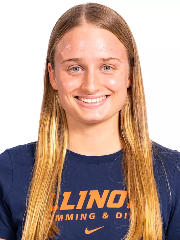 Champaign, Il - September 02, 2024 - Illinois Swimmer Adelaide Reaser headshot taken during 2024-2025 Swim and Dive Production Day at Fighting Illini Center for Excellence in Champaign, Il. (Photo By Kevin Snyder/Illinois Athletics)