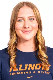 Champaign, Il - September 02, 2024 - Illinois Swimmer Jane Umhofer headshot taken during 2024-2025 Swim and Dive Production Day at Fighting Illini Center for Excellence in Champaign, Il. (Photo By Kevin Snyder/Illinois Athletics)
