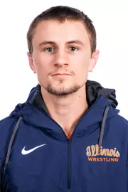 Champaign, IL - August 25, 2024 - Illinois 133-lb Weight Class Wreslter Brian Beers headshot taken during 2024 Olympic Sports Headshot Day at Bielfeldt Athletics Administration Building in Champaign, IL. (Photo By Kevin Snyder/Illinois Athletics)