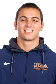 Champaign, IL - August 25, 2024 - Illinois 157-lb Weight Class Wreslter Tegan Chumbey headshot taken during 2024 Olympic Sports Headshot Day at Bielfeldt Athletics Administration Building in Champaign, IL. (Photo By Kevin Snyder/Illinois Athletics)