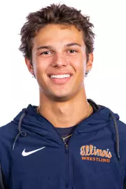 Champaign, IL - August 25, 2024 - Illinois 141-lb Weight Class Wreslter Jackson Herman headshot taken during 2024 Olympic Sports Headshot Day at Bielfeldt Athletics Administration Building in Champaign, IL. (Photo By Kevin Snyder/Illinois Athletics)