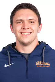 Champaign, IL - August 25, 2024 - Illinois 285-lb Weight Class Wreslter Daniel Renshaw headshot taken during 2024 Olympic Sports Headshot Day at Bielfeldt Athletics Administration Building in Champaign, IL. (Photo By Kevin Snyder/Illinois Athletics)