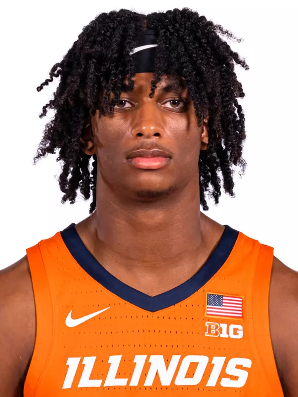 Champaign, IL - September 16, 2024 - Illinois Forward Carey Booth (#0) headshot taken during 2024-2025 Men's Basketball Production Day at Ubben Basketball Complex in Champaign, IL. (Photo By Kevin Snyder/Illinois Athletics)