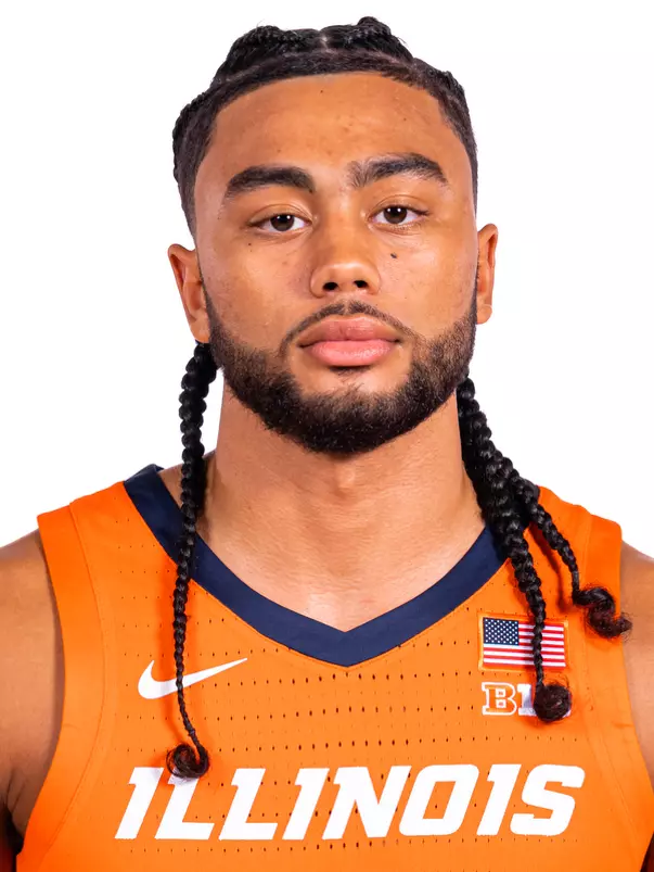 Champaign, IL - September 16, 2024 - Illinois Guard Kylan Boswell (#4) headshot taken during 2024-2025 Men's Basketball Production Day at Ubben Basketball Complex in Champaign, IL. (Photo By Kevin Snyder/Illinois Athletics)