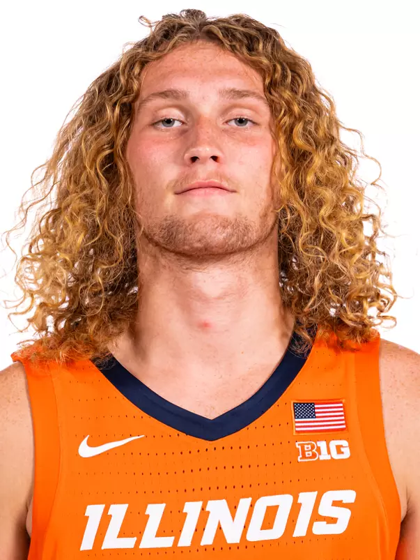 Champaign, IL - September 16, 2024 - Illinois Forward Jake Davis (#15) headshot taken during 2024-2025 Men's Basketball Production Day at Ubben Basketball Complex in Champaign, IL. (Photo By Kevin Snyder/Illinois Athletics)