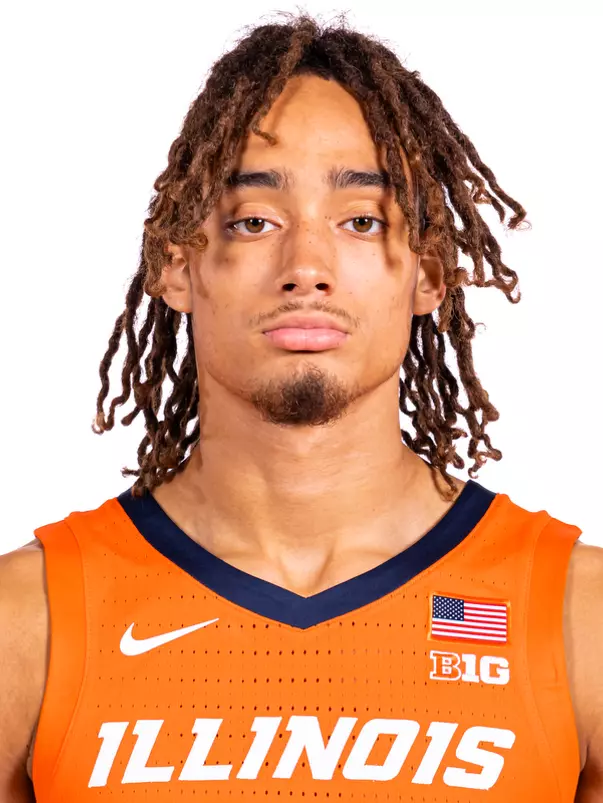 Champaign, IL - September 16, 2024 - Illinois Guard Dra Gibbs-Lawhorn (#2) headshot taken during 2024-2025 Men's Basketball Production Day at Ubben Basketball Complex in Champaign, IL. (Photo By Kevin Snyder/Illinois Athletics)