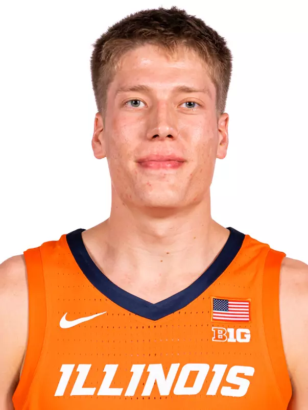 Champaign, IL - September 16, 2024 - Illinois Forward Ben Humrichous (#3) headshot taken during 2024-2025 Men's Basketball Production Day at Ubben Basketball Complex in Champaign, IL. (Photo By Kevin Snyder/Illinois Athletics)