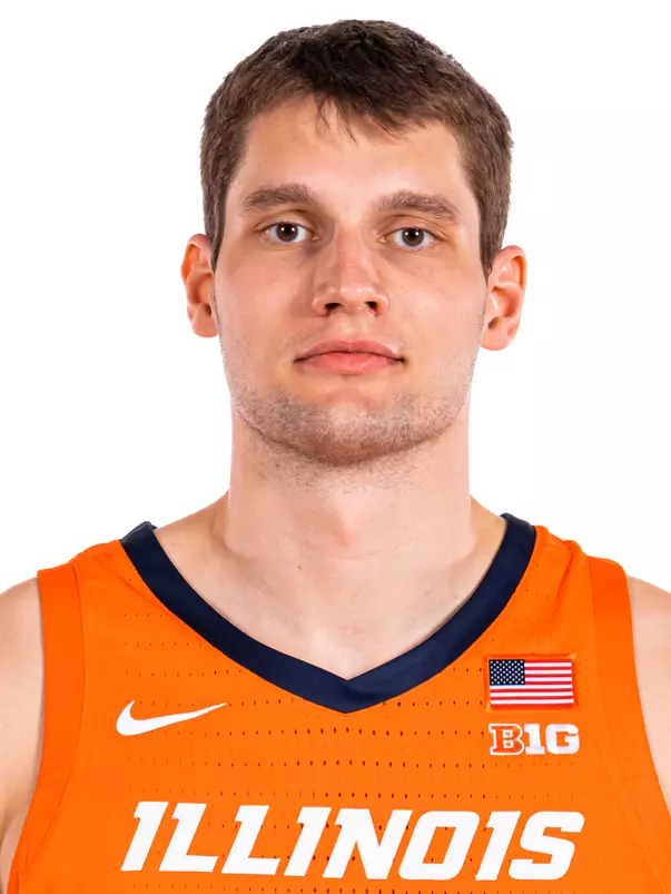 Champaign, IL - September 16, 2024 - Illinois Center Tomislav Ivisic (#13) headshot taken during 2024-2025 Men's Basketball Production Day at Ubben Basketball Complex in Champaign, IL. (Photo By Kevin Snyder/Illinois Athletics)