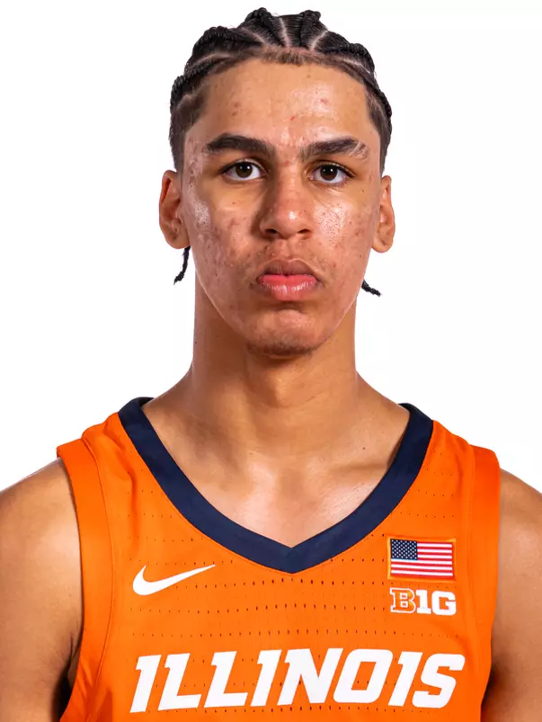 Champaign, IL - September 16, 2024 - Illinois Forward Will Riley (#7) headshot taken during 2024-2025 Men's Basketball Production Day at Ubben Basketball Complex in Champaign, IL. (Photo By Kevin Snyder/Illinois Athletics)