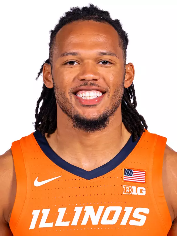 Champaign, IL - September 16, 2024 - Illinois Guard/Forward Ty Rodgers (#20) headshot taken during 2024-2025 Men's Basketball Production Day at Ubben Basketball Complex in Champaign, IL. (Photo By Kevin Snyder/Illinois Athletics)