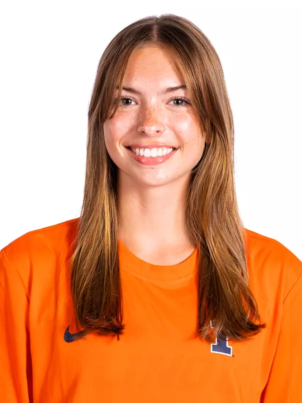 Champaign, IL - August 23, 2024 - Illinois Distance Runner Sydney Sokel headshot taken during 2024 Cross Country Production Day at Demirjian Park in Champaign, IL. (Photo By Kevin Snyder/Illinois Athletics)