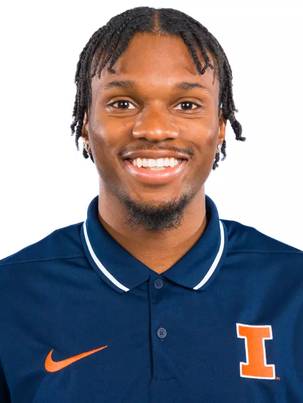 Champaign, IL - January 14, 2025 - Illinois Jumper Ji'eem Bullock headshot taken during Track & Field Headshots at Bielfeldt Athletic Administration Building in Champaign, IL. (Photo By Kevin Snyder/Illinois Athletics)