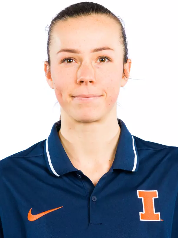 Champaign, IL - January 14, 2025 - Illinois Heptathlon Athlete Lucie Kienast headshot taken during Track & Field Headshots at Bielfeldt Athletic Administration Building in Champaign, IL. (Photo By Kevin Snyder/Illinois Athletics)