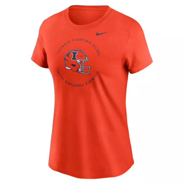 Illinois Fighting Illini Nike Women's Orange 26 Football Tee