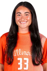 July 22, 2026 - Headshot for Ava Arengo (#33) - Champaign, IL. Photo by Ashley Ray/Fighting Illini