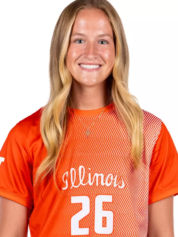 July 22, 2026 - Headshot for Millie Byerly (#26) - Champaign, IL. Photo by Ashley Ray/Fighting Illini