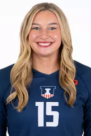 July 29, 2026 - Headshot for Gabby Dean (#15) - Champaign, IL. Photo by Ashley Ray/Fighting Illini