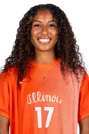 July 22, 2026 - Headshot for Gabriella Garcia-Terrell (#17) - Champaign, IL. Photo by Ashley Ray/Fighting Illini
