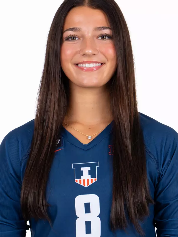 July 29, 2026 - Headshot for Maya Harris (#8) - Champaign, IL. Photo by Ashley Ray/Fighting Illini