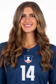 July 29, 2026 - Headshot for Lindsay Oldendorf (#14) - Champaign, IL. Photo by Ashley Ray/Fighting Illini