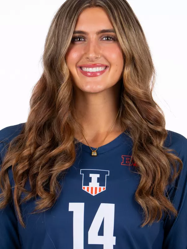 July 29, 2026 - Headshot for Lindsay Oldendorf (#14) - Champaign, IL. Photo by Ashley Ray/Fighting Illini