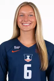 July 29, 2026 - Headshot for Gabriella Pitcel (#6) - Champaign, IL. Photo by Ashley Ray/Fighting Illini