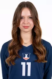 July 29, 2026 - Headshot for Kristina Starostenko (#11) - Champaign, IL. Photo by Ashley Ray/Fighting Illini