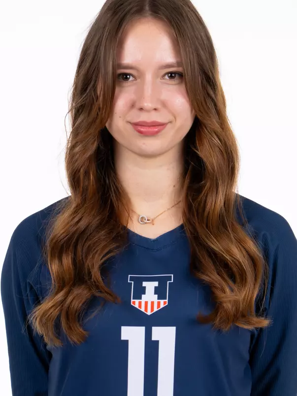 July 29, 2026 - Headshot for Kristina Starostenko (#11) - Champaign, IL. Photo by Ashley Ray/Fighting Illini