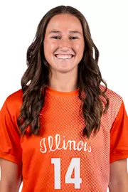 July 22, 2026 - Headshot for Bella Zanoni (#14) - Champaign, IL. Photo by Ashley Ray/Fighting Illini