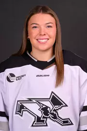 Women's ice hockey player Grace Van Volsen head shot