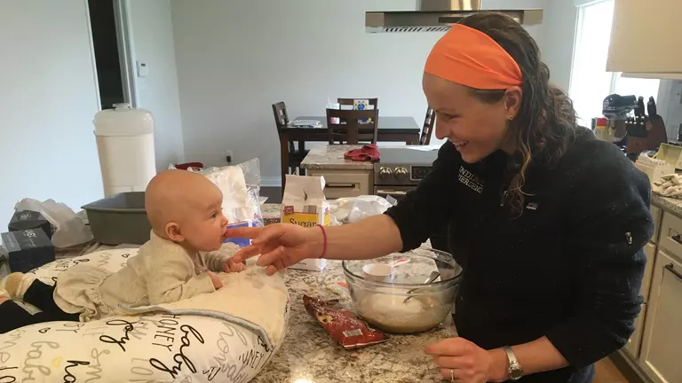 Rebekah Zaiser Blickendorf and daughter Anna 2020